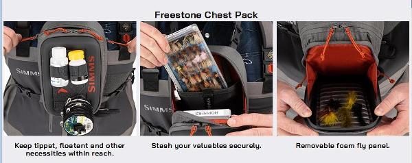 simms freestone chest pack features