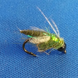 cac selects green nymph skin black tungsten caddis