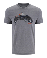 Simms Troutscape T-shirt in Grey