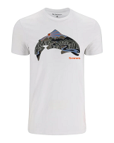 Simms Troutscape T-shirt in White