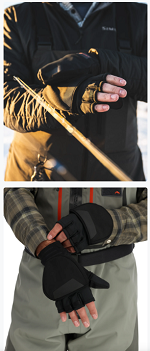 Simms Windstoper Fold Over Mitt Features