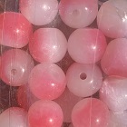 cac pink roe glass bead