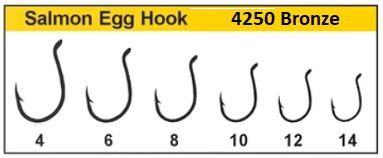 Daichi dark bronze 4250 egg hook